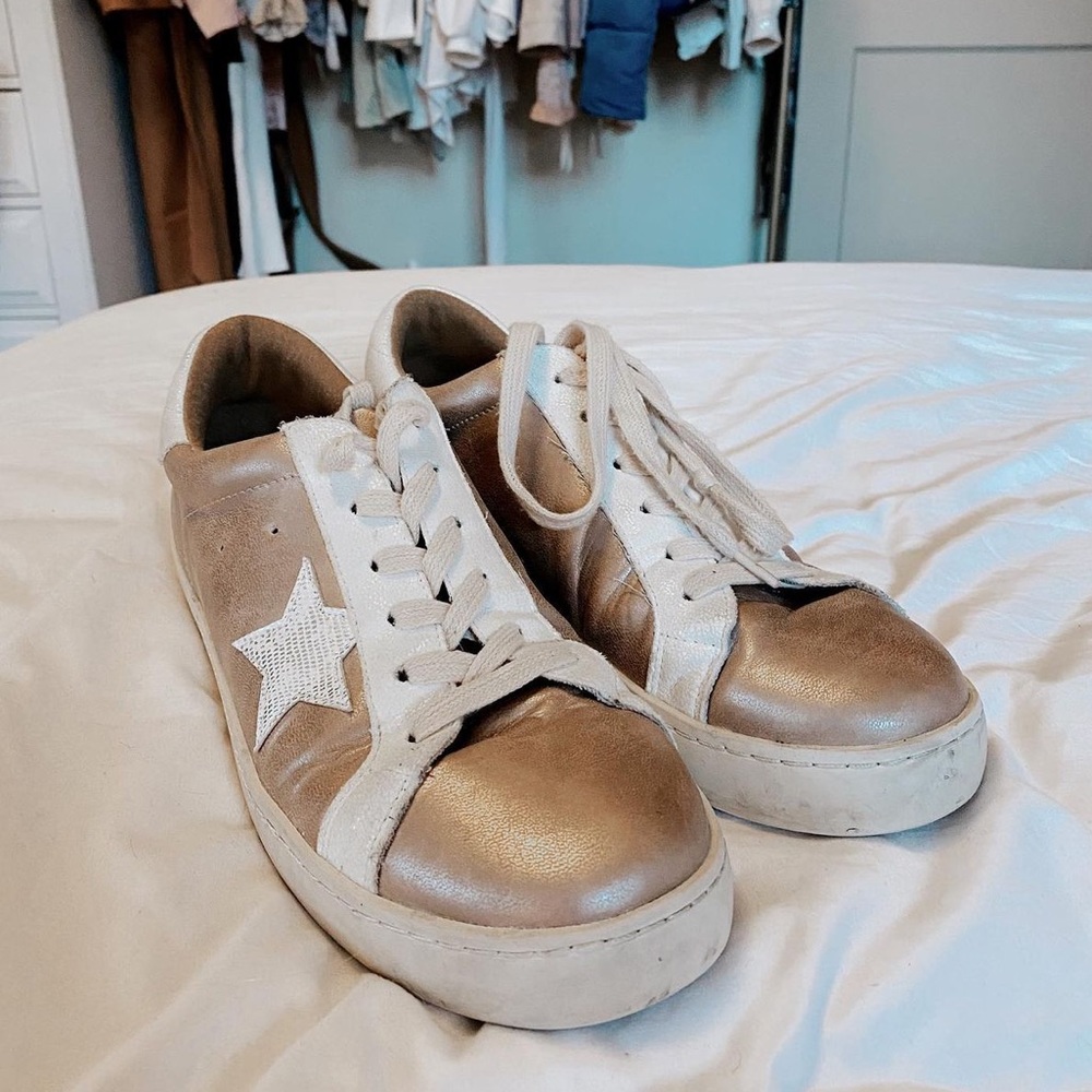 Copper Knock Off Golden Goose Sneakers